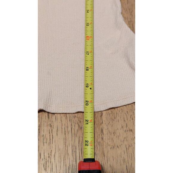 Sage The Label Womens Tank Peach Sheer Soft Classic Costal Size S - Picture 4 of 6